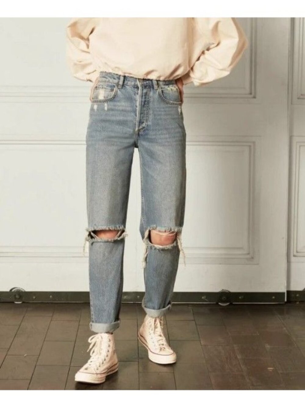 Boyish The Toby Relaxed Tapered Jeans in Great Dictator Size 26